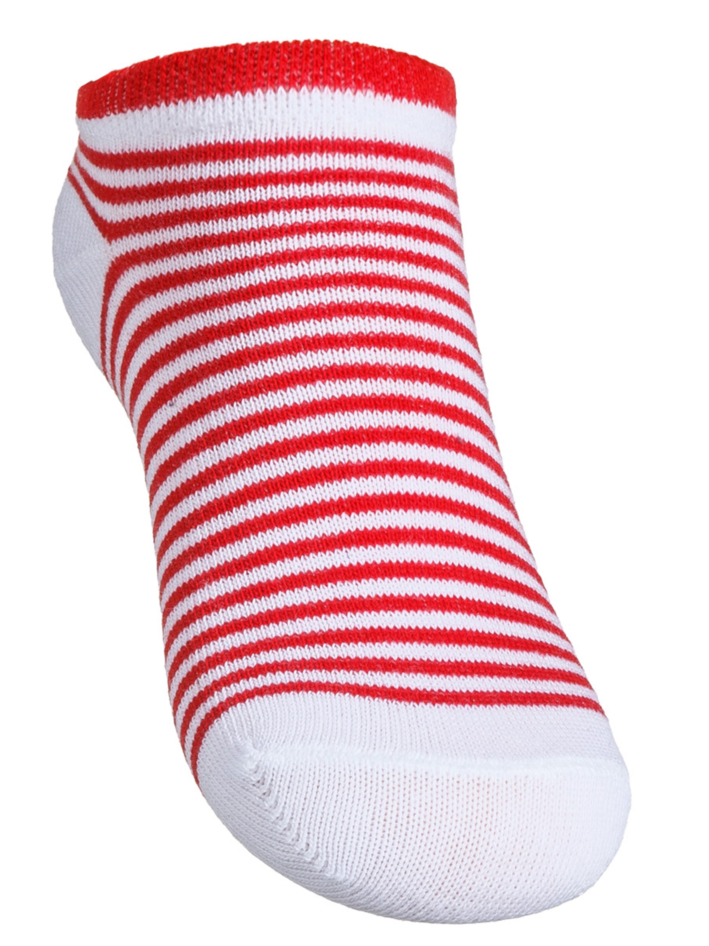 Cotton Prime - Meias 'Maritim' em vermelho