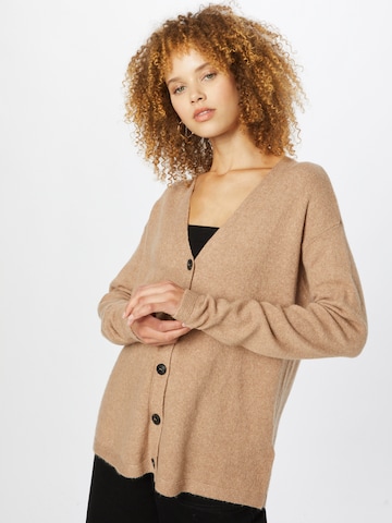 TOM TAILOR Knit Cardigan in Beige: front