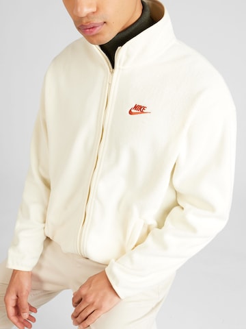 Nike Sportswear Fleece jas 'CLUB' in Wit