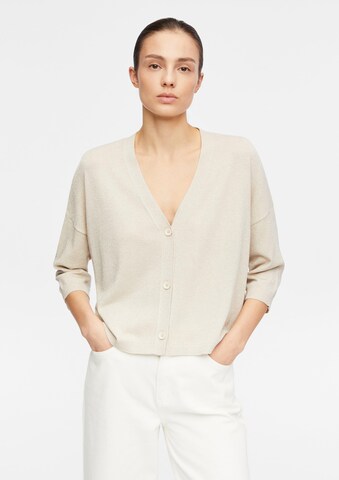 COMMA Knit cardigan in Beige: front