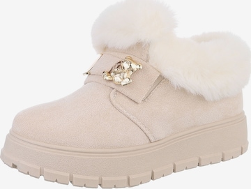 Ital-Design Snowboots in Beige: Vorderseite