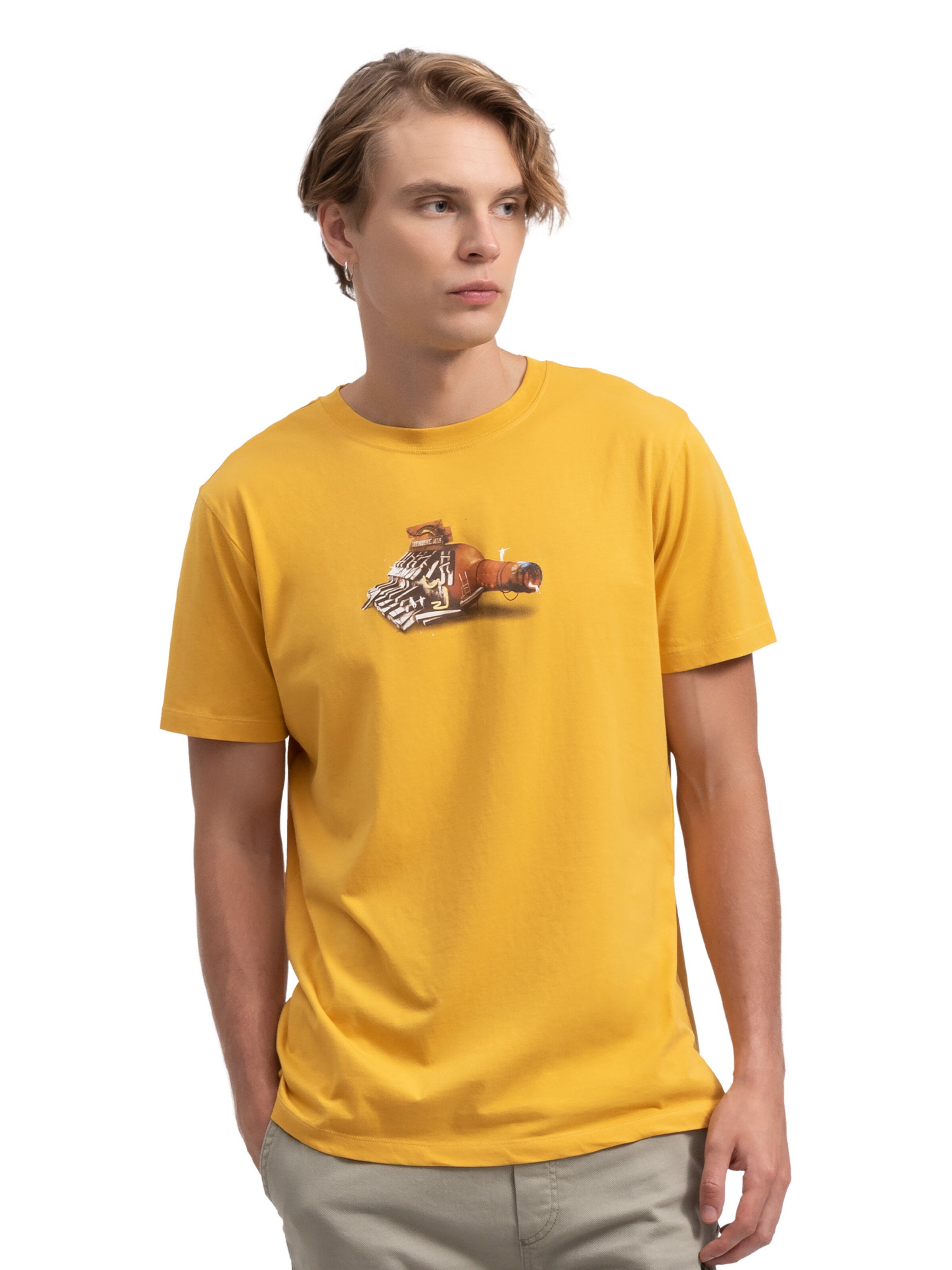 Maglietta 'Nigoma' di Kaft in giallo: frontale