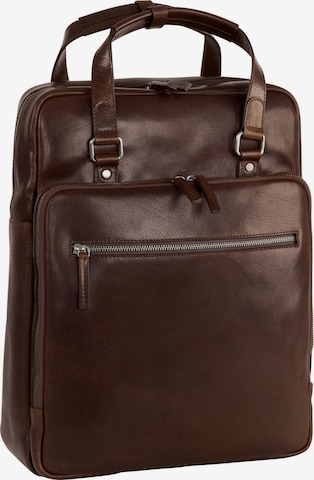 LEONHARD HEYDEN Backpack in Brown: front