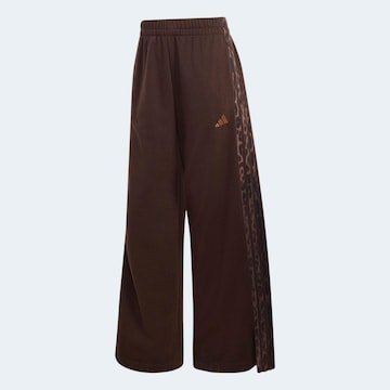 ADIDAS SPORTSWEAR Wide leg Workout Pants in Brown