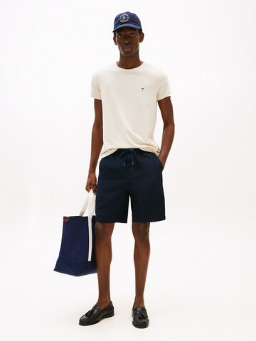smėlio TOMMY HILFIGER Priglundantis modelis Marškinėliai