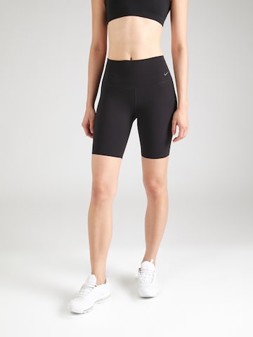 NIKE Skinny Sportbyxa 'ZENVY' i svart: framsida