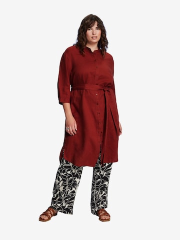 Esprit Curves Shirt Dress in Red