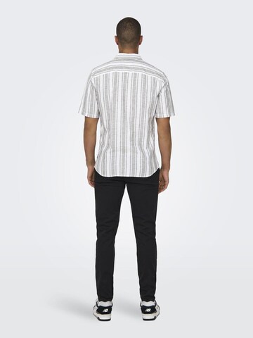 Only & Sons Slim fit Overhemd 'CAIDEN' in Groen
