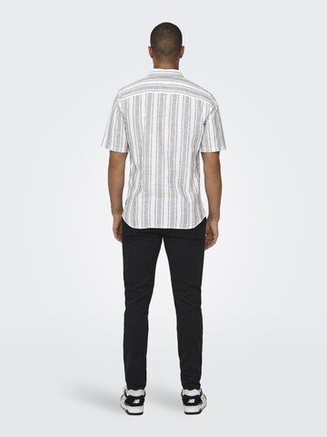 Only & Sons Slim Fit Hemd 'CAIDEN' in Grün