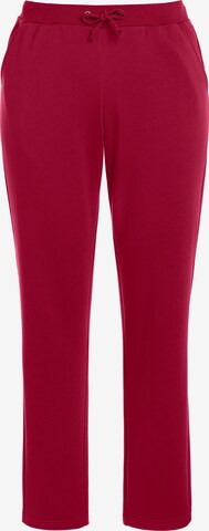 Ulla Popken Regular Pants in Red: front