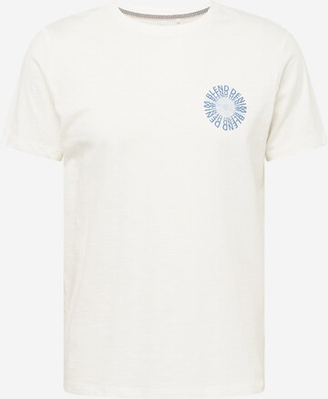 BLEND Тениска в бяло: отпред