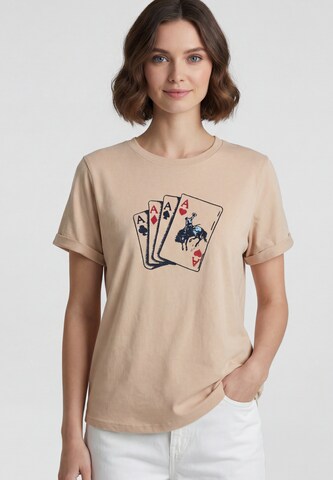 T-shirt usha BLUE LABEL en orange