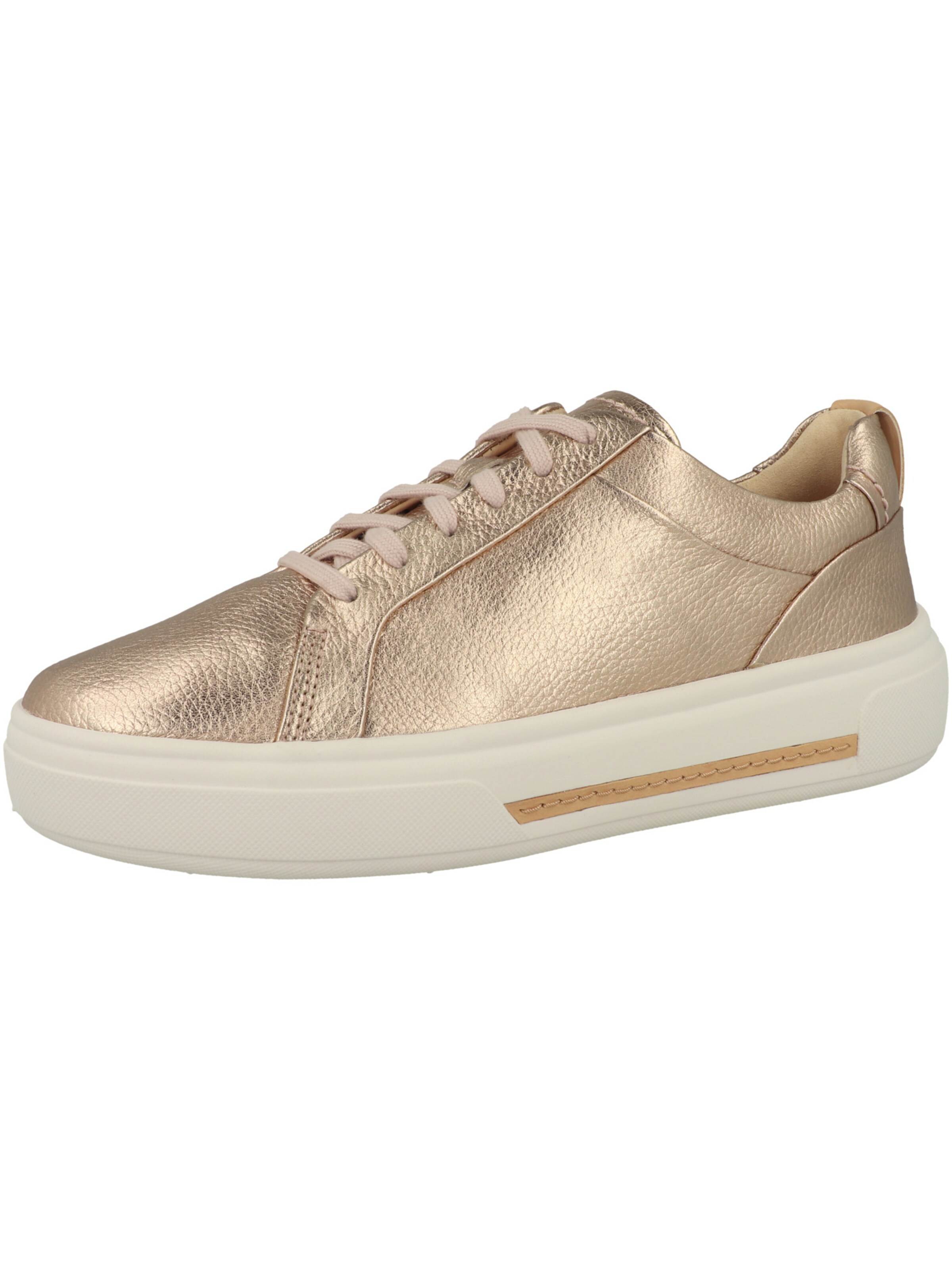 CLARKS Sneakers laag 'Hollyhock Walk' in Goud: voorkant