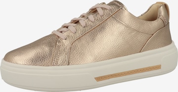 Baskets basses 'Hollyhock Walk' CLARKS en or : devant