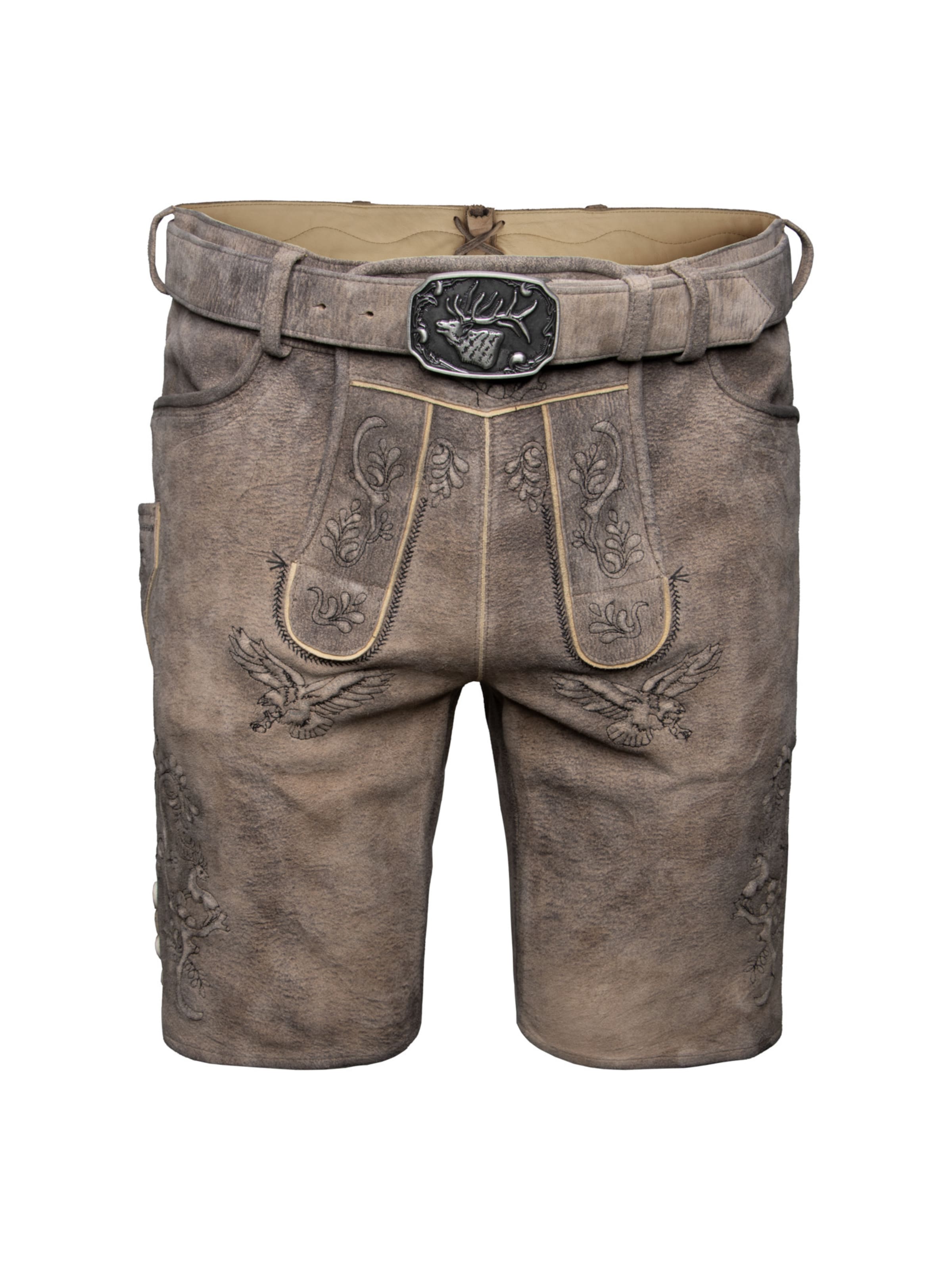 SPIETH & WENSKY - Regular Calças tradicionais 'Farchant' em castanho: frente