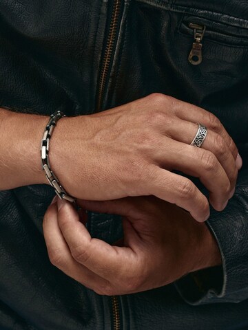 REYTEL - Pulsera 'FATUM' en plata: frente