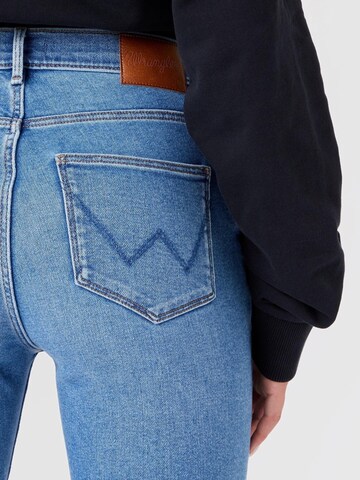 WRANGLER Skinny Jeans 'Wrangler - HIGH RISE SKINNY RIVER' in Blue