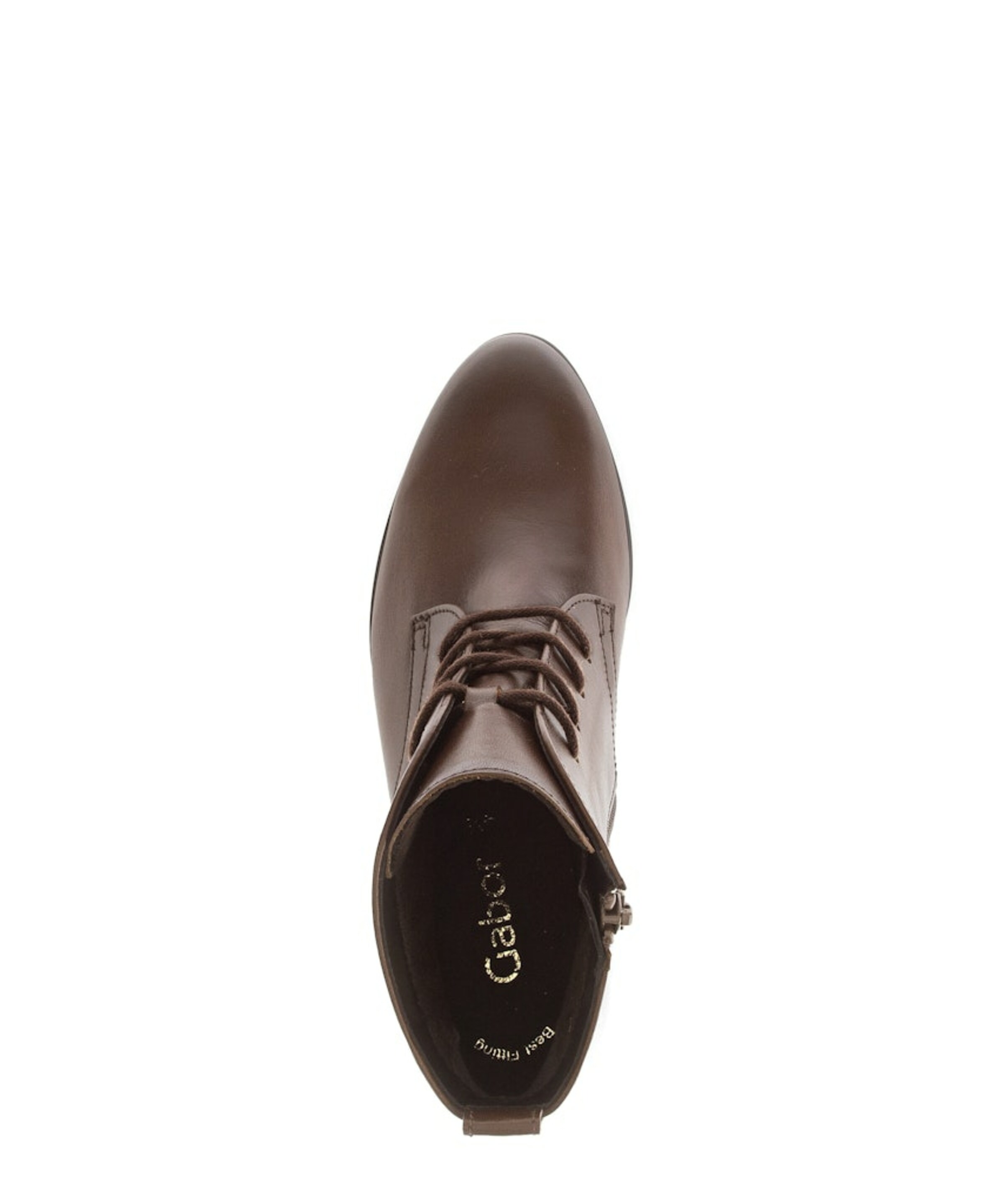 GABOR Lace-up bootie in Brown
