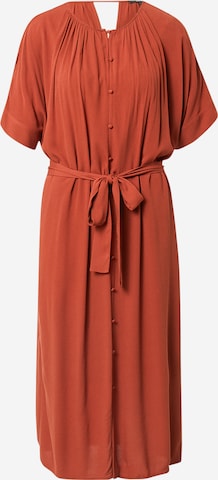 Robe-chemise ESPRIT en marron : devant