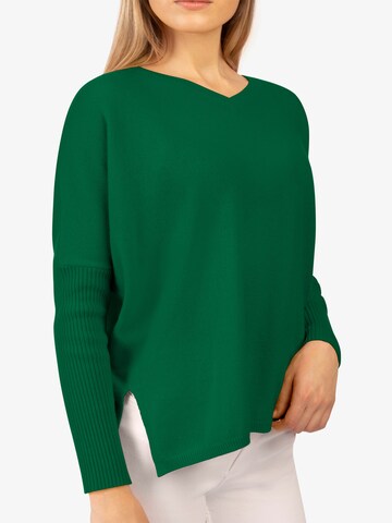 Rainbow Cashmere Sweater in Green