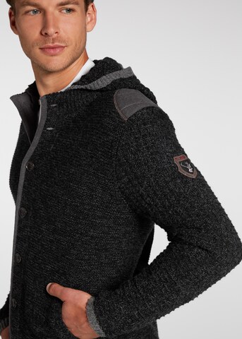 SPIETH & WENSKY Knit Cardigan 'Nabor' in Black