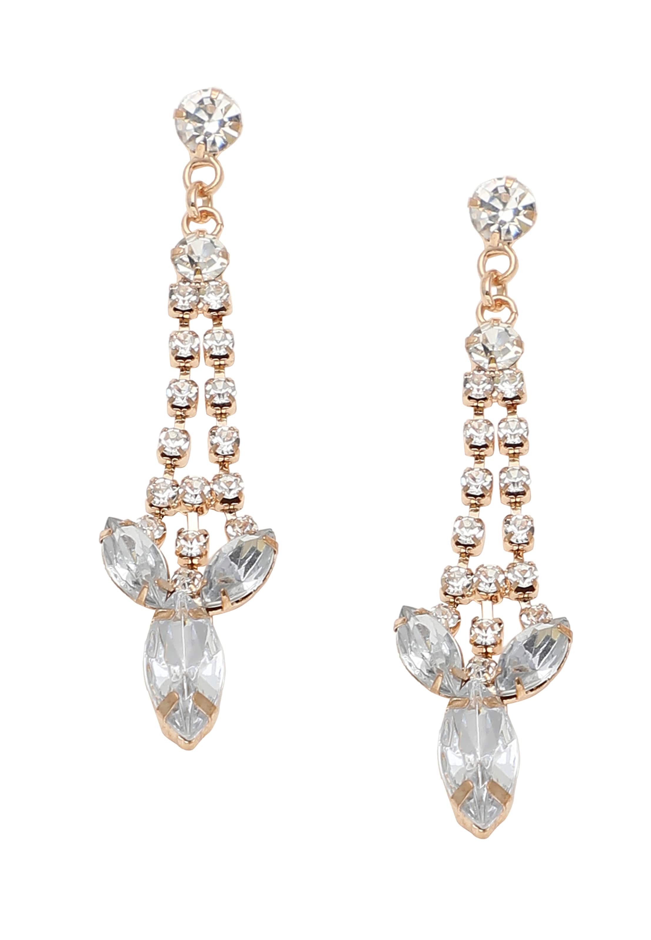 SOHI Kolczyki 'Abagael' w kolorze złoty: przód