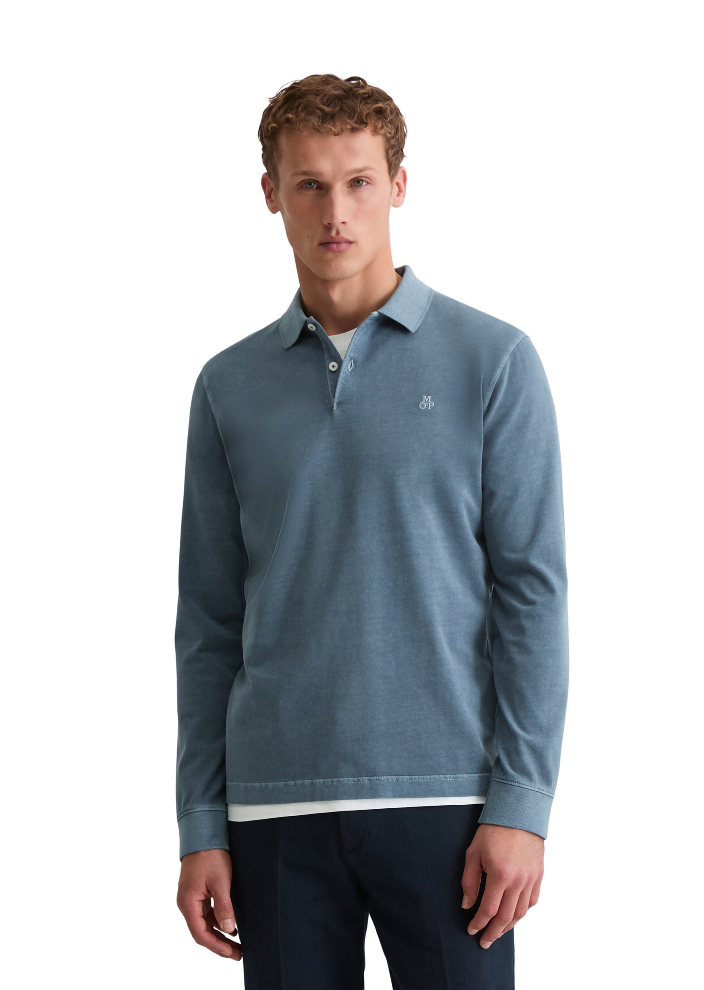 Marc O'Polo Shirt in Blauw: voorkant