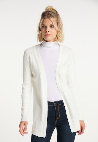 usha BLUE LABEL Knit Cardigan in White: front
