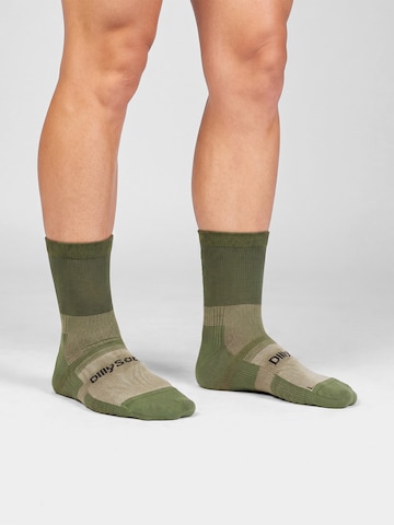 DillySocks Sportsocken 'Active Performance' in Grün: Vorderseite