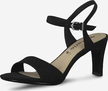 TAMARIS Strap Sandals in Black: front