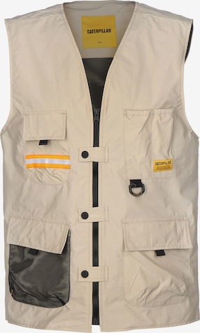 CATERPILLAR Vest in Beige: front