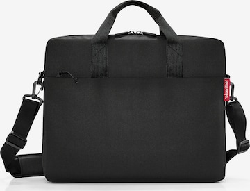 REISENTHEL Document Bag in Black: front