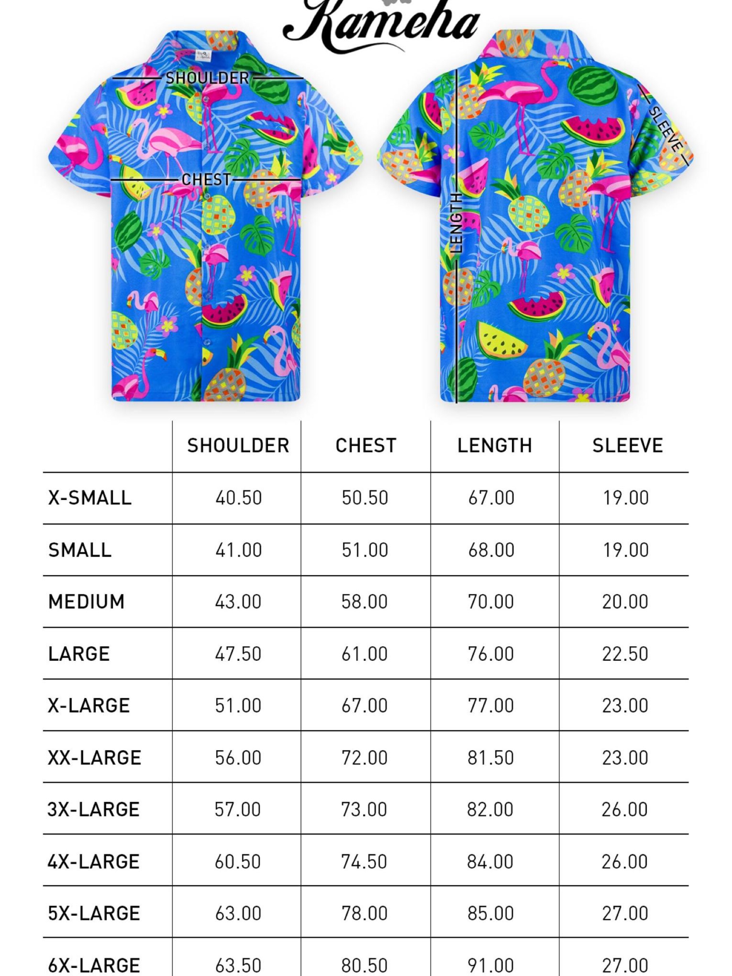 King Kameha Shirt 'Flamingo Melone' in Blue