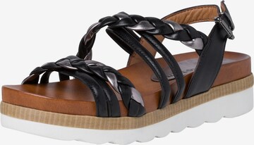 MARCO TOZZI Strap Sandals in Black: front