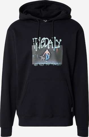Sweat-shirt 'Furious' Iriedaily en noir : devant