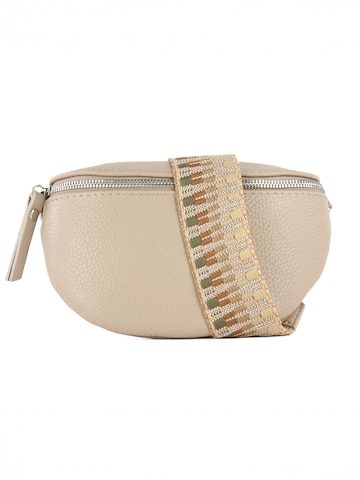 lePelou - Riñonera 'MIRA small' en beige: frente