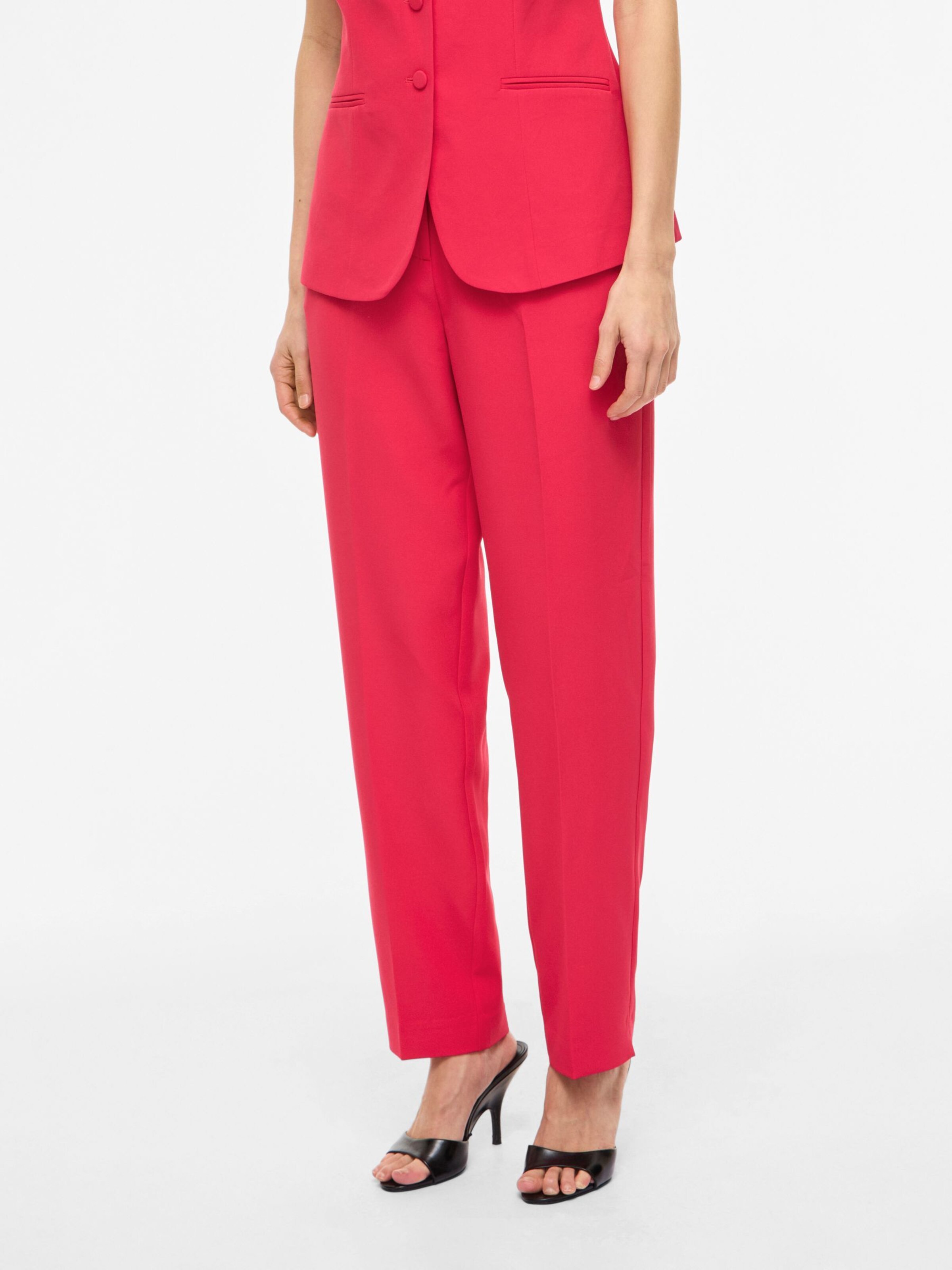 VILA Regular Pants 'VIFREESIA' in Pink