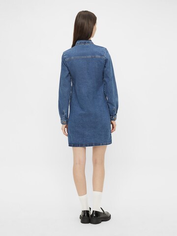 PIECES Shirt Dress 'Perry' in Blue