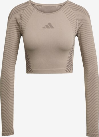 ADIDAS PERFORMANCE Funktsionaalne särk, värv beež: eest vaates