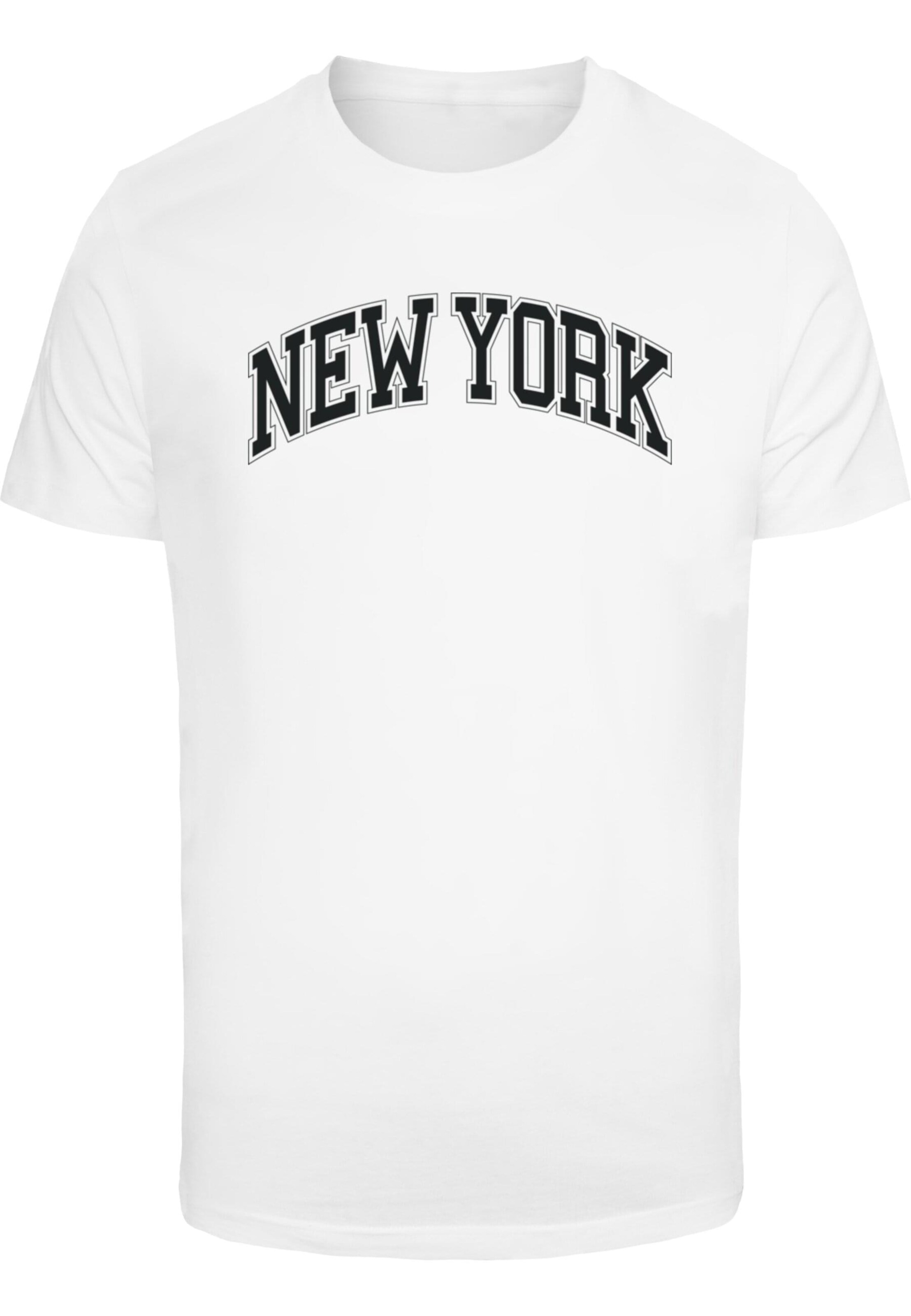T-Shirt 'NY' Mister Tee en blanc : devant