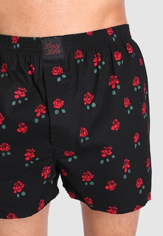 Lousy Livin Boxer shorts 'Rose & Valentines' in Red