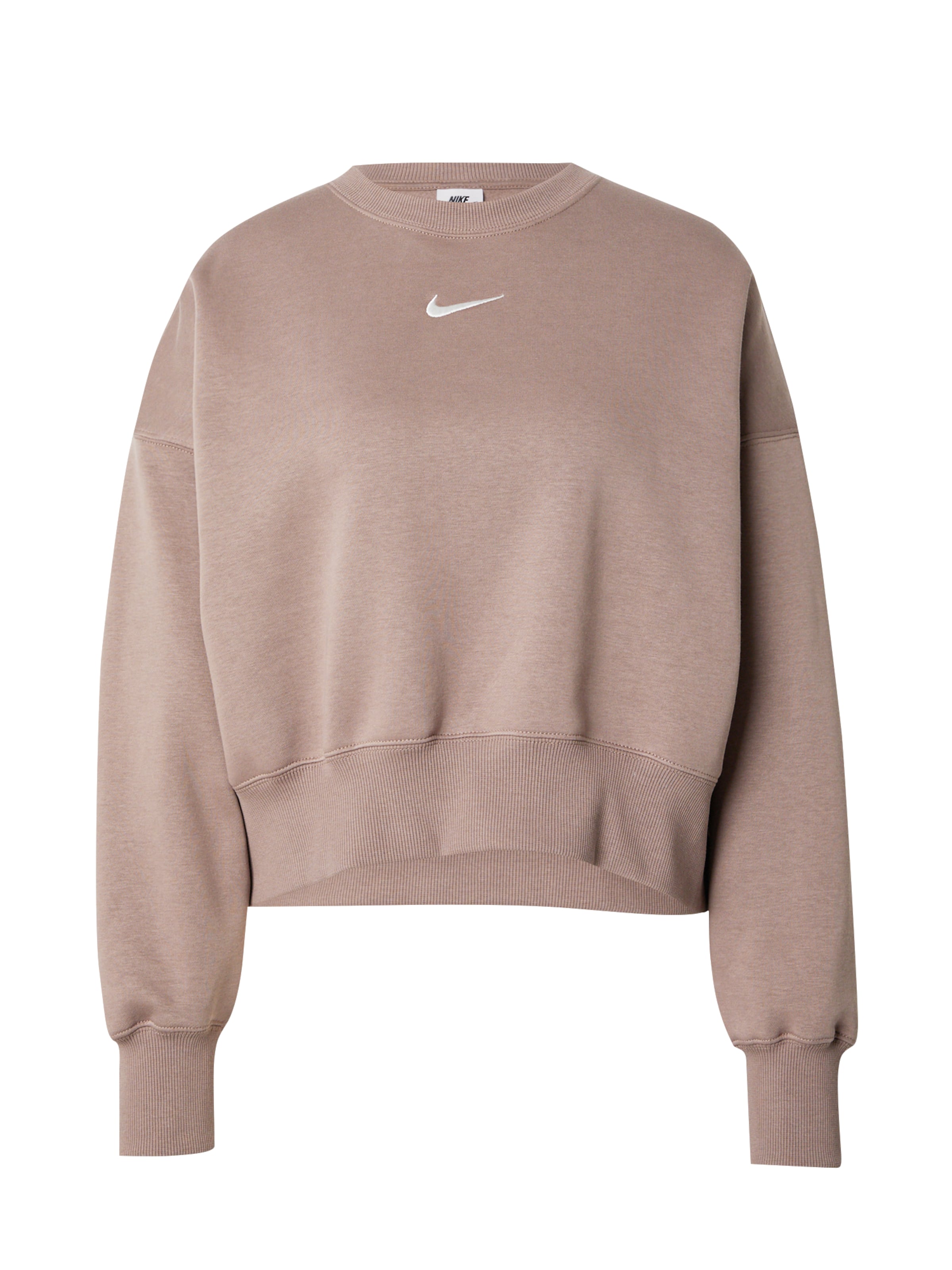 Half Zip Nike Sportswear Nike Essentials Beige Cropped High Neck