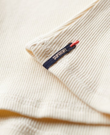 Superdry Top 'Athletic Essentials' in Beige
