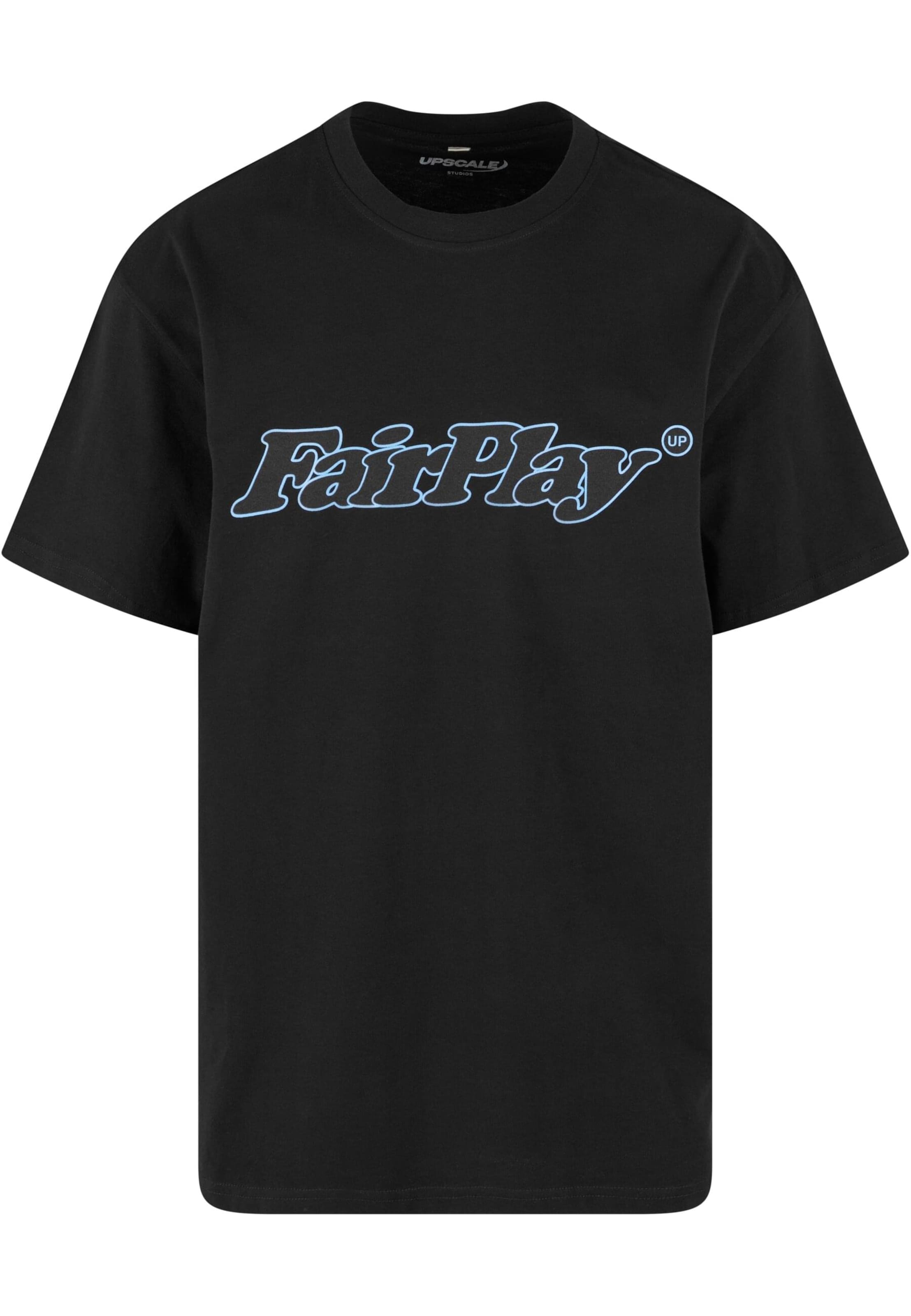 MT Upscale Футболка 'Play Fair' в Черный: спереди