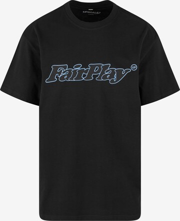 MT Upscale Shirt 'Play Fair' in Zwart: voorkant