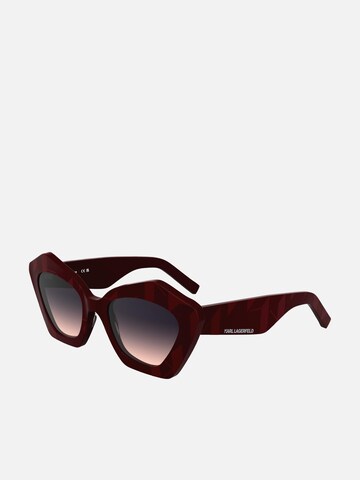 Karl Lagerfeld Zonnebril in Rood: voorkant
