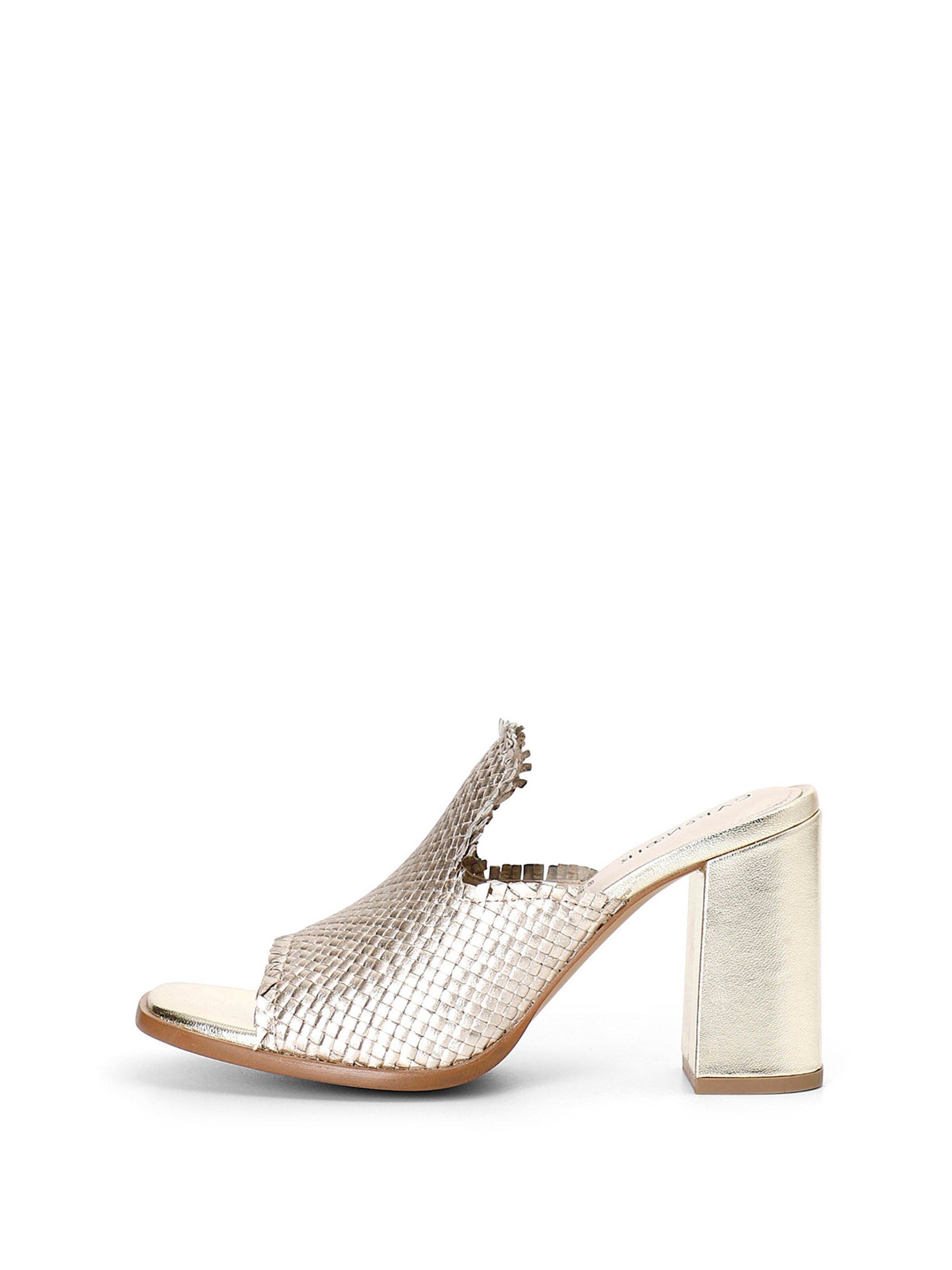 Zoccoletto di CAFè NOIR in oro: frontale