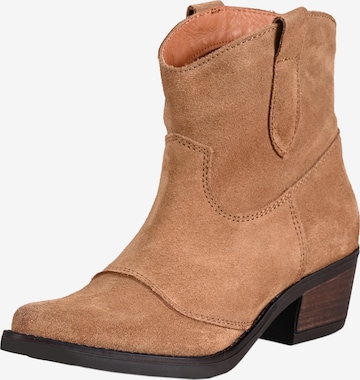 Apple of Eden Cowboy Boots ' ENOLA ' in Brown: front