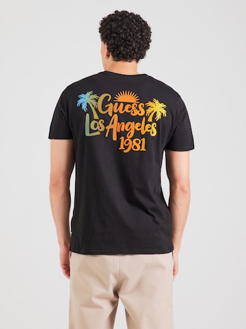 GUESS Μπλουζάκι σε μαύρο: μπροστά