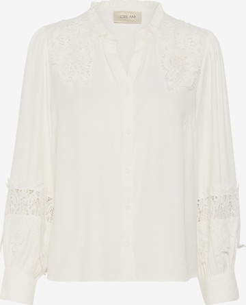 Cream Bluse 'Luna' i hvid: forside